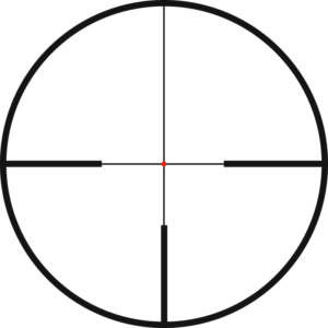 4-Dot reticle subtension diagram