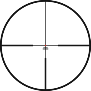 G4B reticle subtension diagram