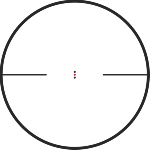 IPSC reticle subtension diagram