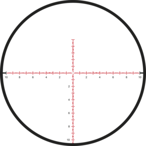 SKMR+ reticle subtension diagram