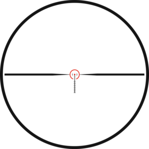 SM1 reticle subtension diagram
